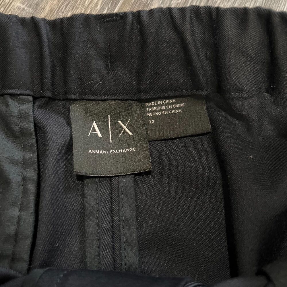Armani Exchange Midnight Color Adjustable Joggers 32 x 29 - Picture 3 of 10